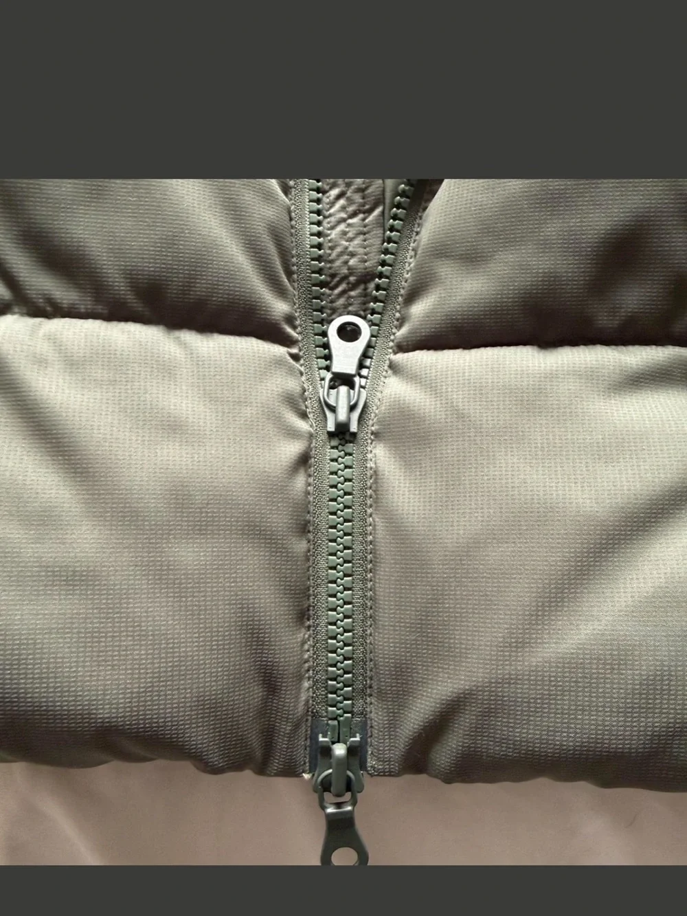 Girlfriend Collective Sage Green Puffer Jacket